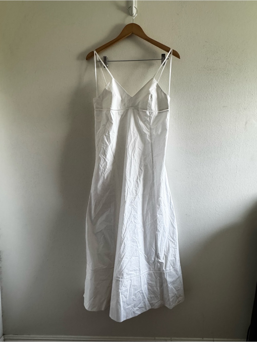 G. Label by Goop Après Spaghetti Strap Empire Waist White Maxi Dress size 0 - Picture 2 of 7